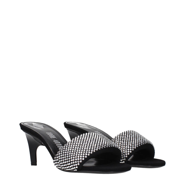 Prada Black Fabric Stiletto Heel Sandals