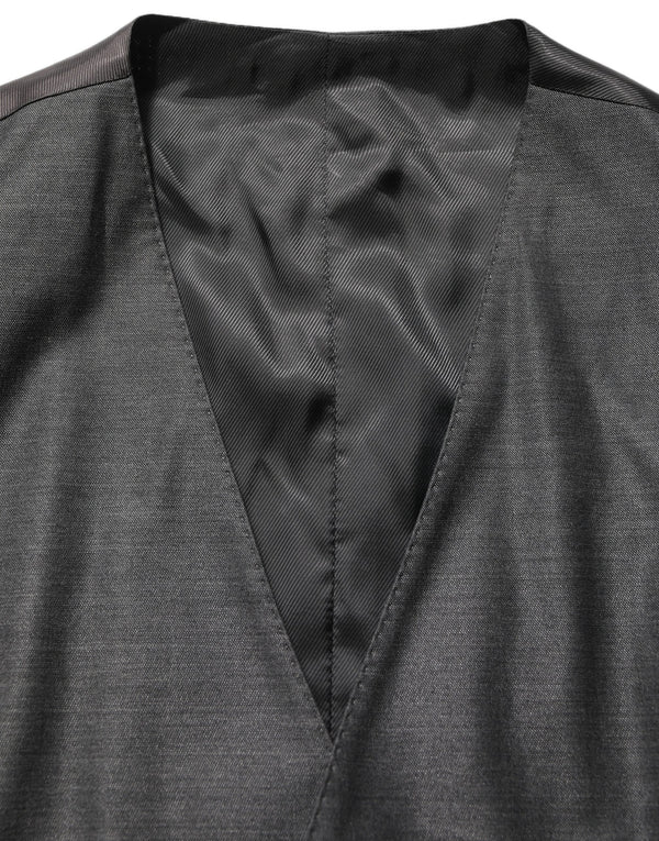 Dolce & Gabbana Gray MARTINI Slim Fit Formal 3 Piece Suit