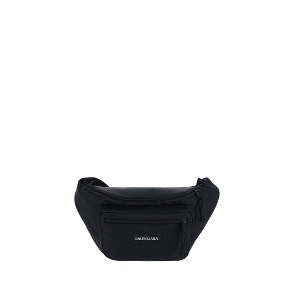 Balenciaga Black Polyester Clutch Bag