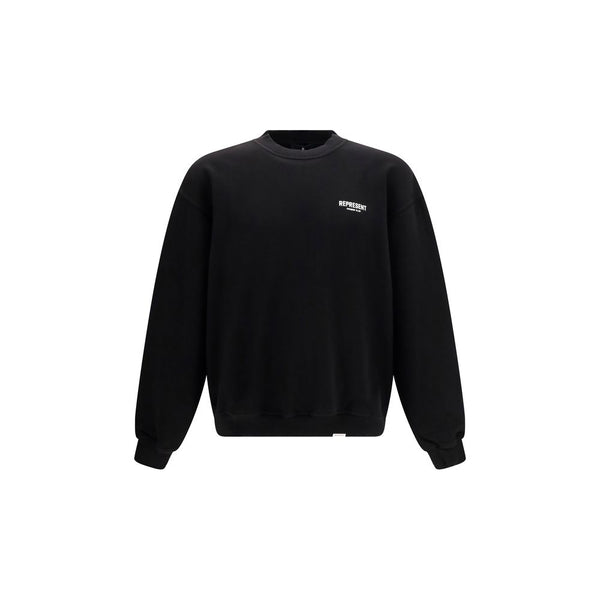 Represent Black Cotton Sweatshirt