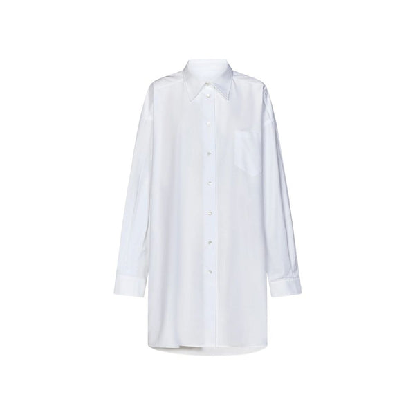 Maison Margiela White Cotton Dress Shirt