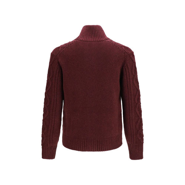 Brunello Cucinelli Bordeaux Cashmere Cardigan