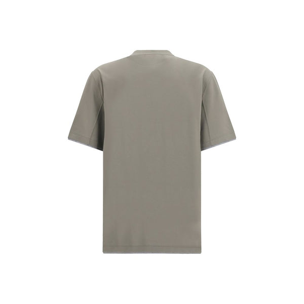 Brunello Cucinelli Bicolor Cotton T-Shirt