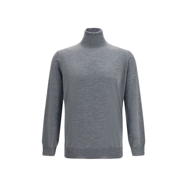 Brunello Cucinelli Gray Wool Oves Aries Turtleneck