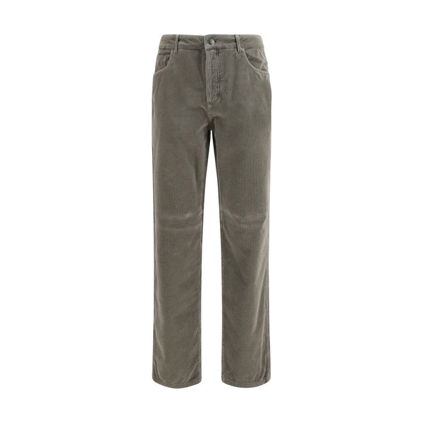 Brunello Cucinelli Bicolor Cotton Casual Pants