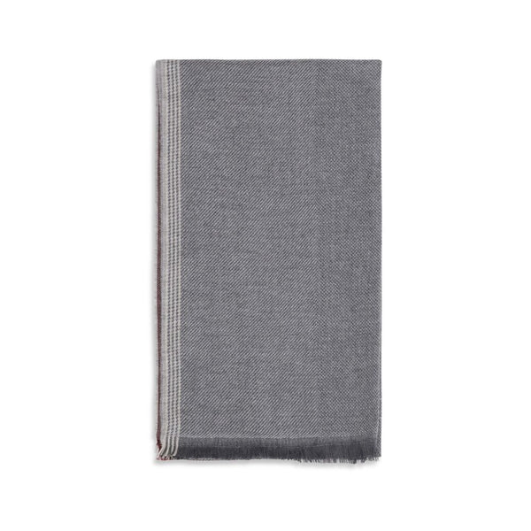 Brunello Cucinelli Gray Cashmere Scarf