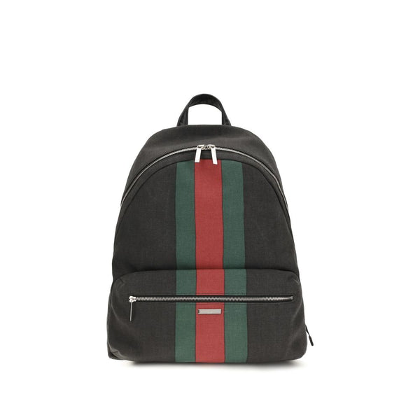 Gucci Black Fabric Backpack