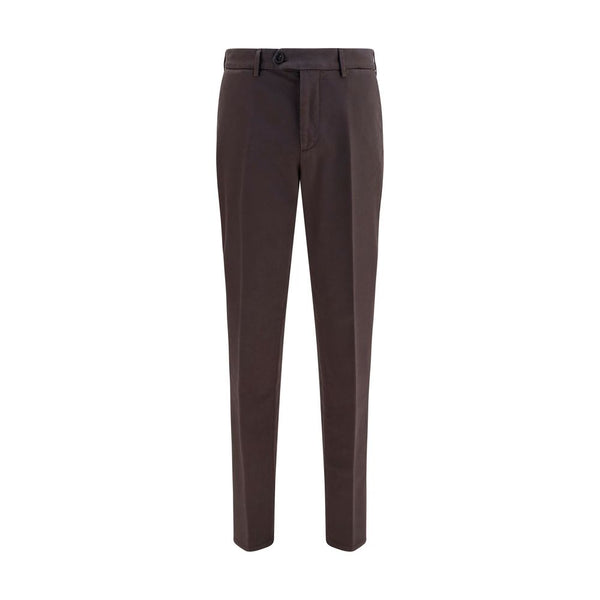 Brunello Cucinelli Brown Cotton Casual Pants