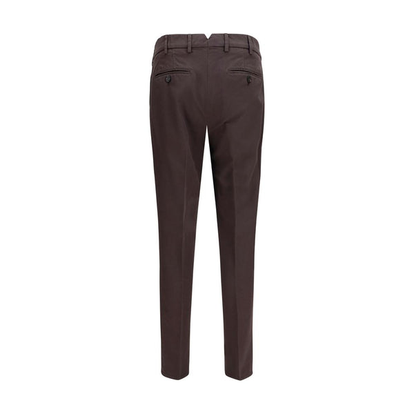 Brunello Cucinelli Brown Cotton Casual Pants