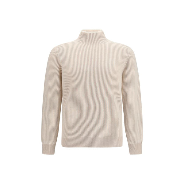 Brunello Cucinelli Beige Cashmere Turtleneck