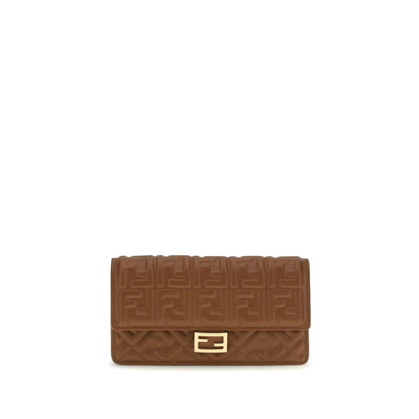 Fendi Brown Calf Leather Bos Taurus Wallet