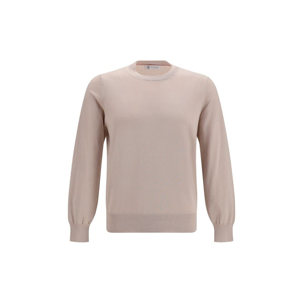 Brunello Cucinelli Beige Cotton Sweatshirt