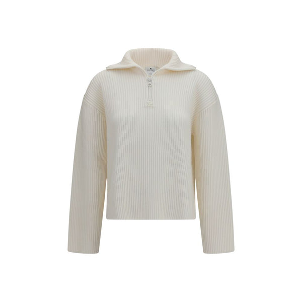 Courrèges White Wool Oves Aries Sweatshirt
