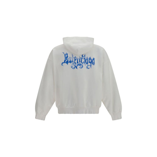 Balenciaga White Cotton Sweatshirt