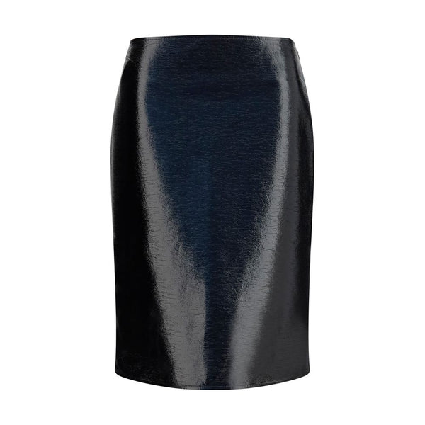 Courrèges Bordeaux Cotton Midi Skirt