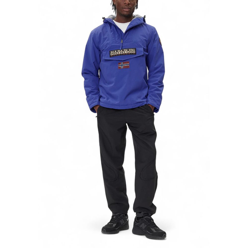 Napapijri Blue Polyamide Shell Jacket