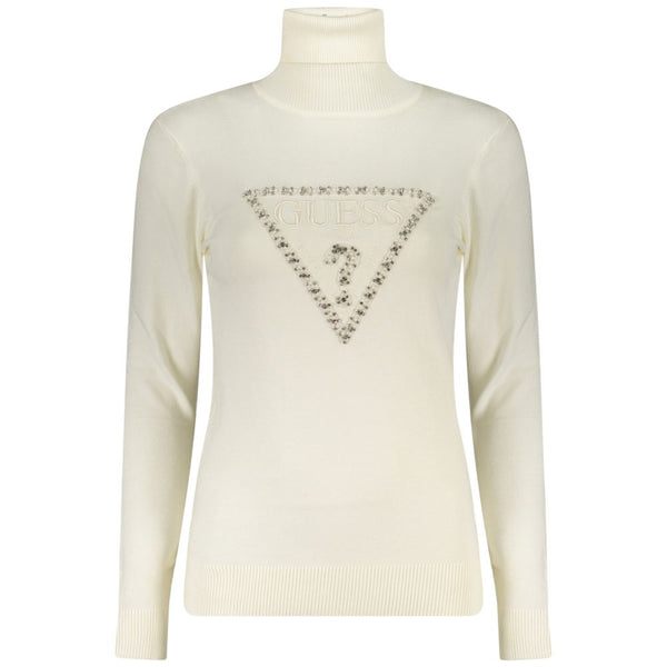 Guess Jeans Bianco Viscosa Donna Maglia