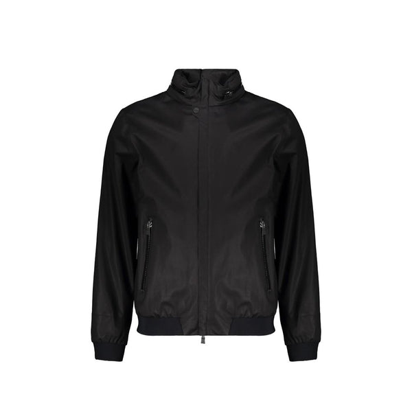 Herno Black Cotton Full-Length Jacket