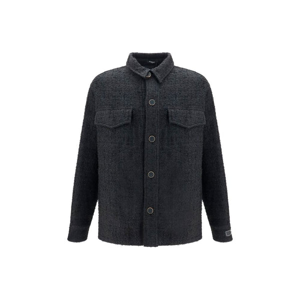 Balmain Black Cotton Shell Jacket