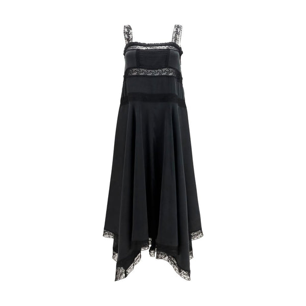 Ganni Black Silk Cocktail Dress