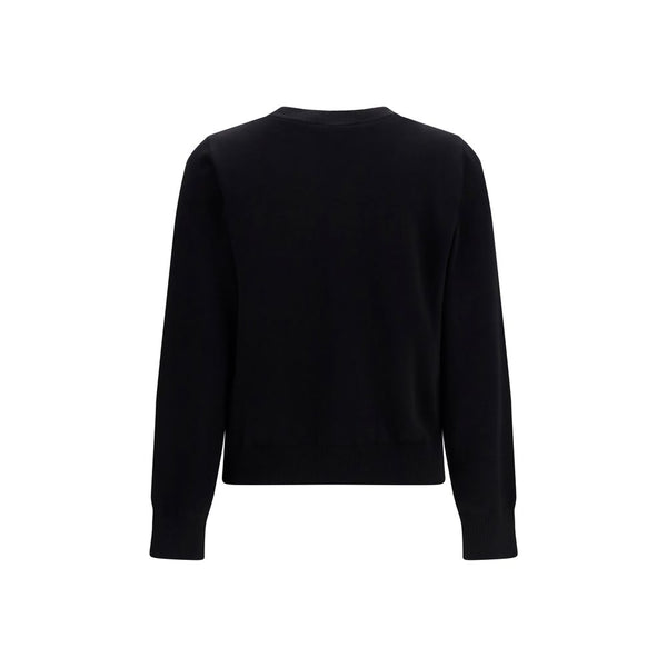 Ganni Black Cotton Sweatshirt