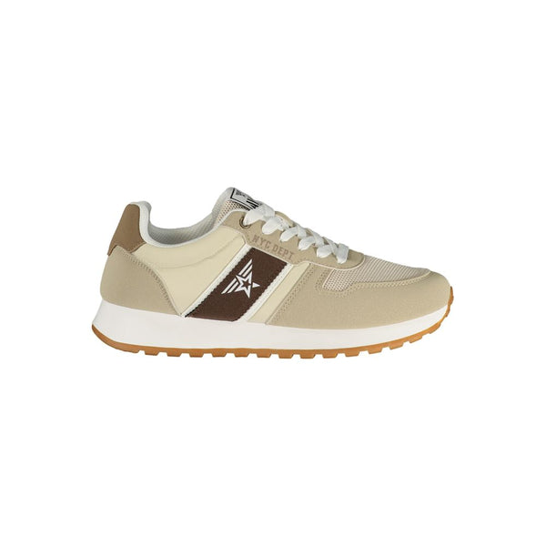 Avirex Beige Polyester Mens Sneaker