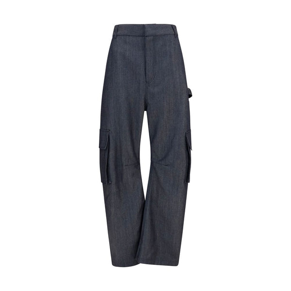 Balenciaga Blue Wool Oves Aries Cargo Pants