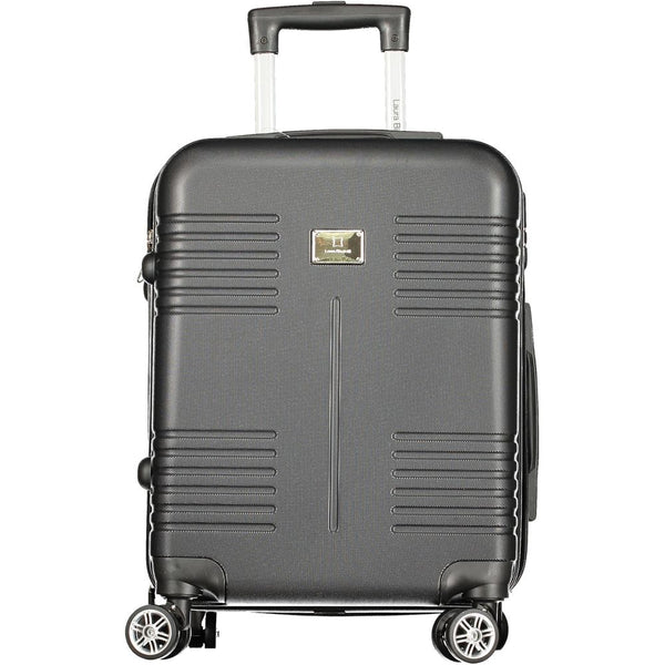 Laura Biagiotti Black Polyurethane Women's Travel Bag