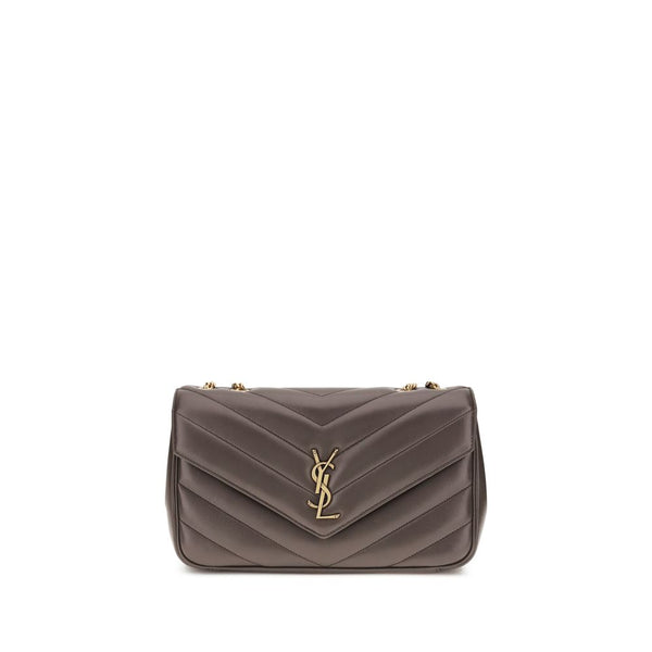 Saint Laurent Gray Lamb Ovis Aries Aries Shoulder Bag