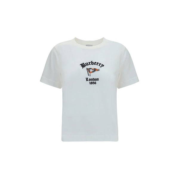 Burberry White Cotton T-Shirt