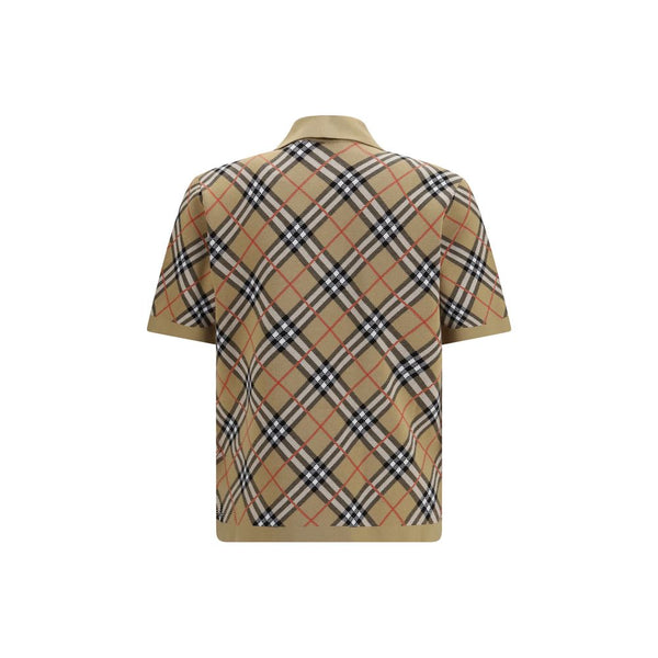 Burberry Beige Cotton Polo Shirt
