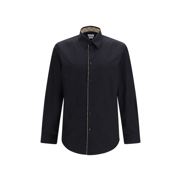 Burberry Black Cotton Dress Shirt
