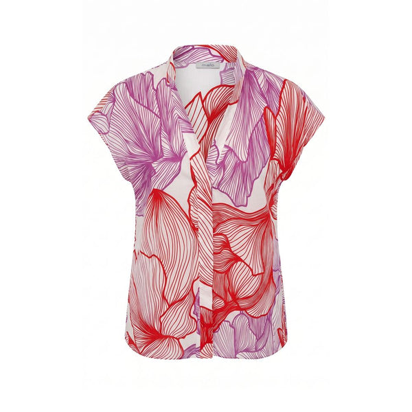 Malo Red Cotton Women Shirt