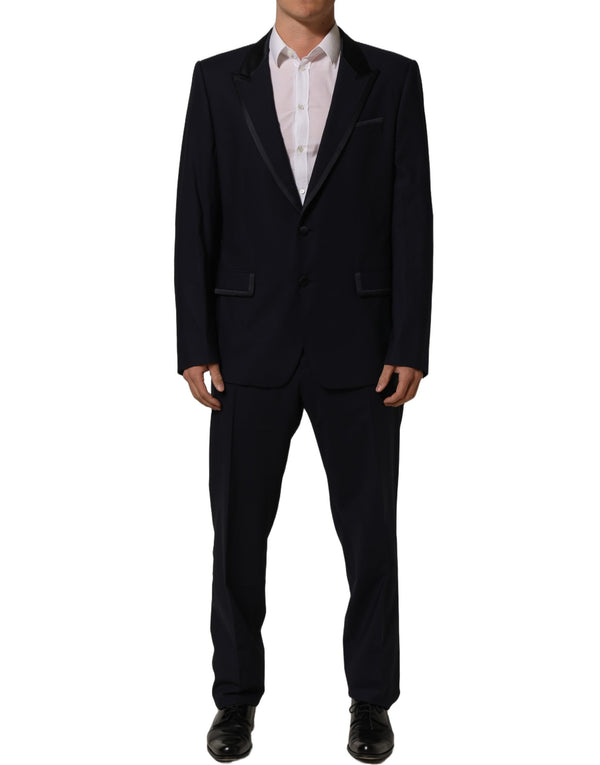 Dolce & Gabbana Dark Blue Single Breasted 2 Piece Men Suit