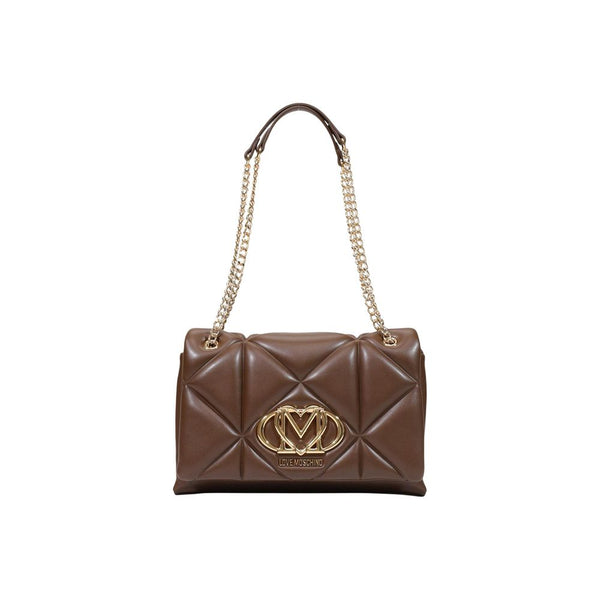 Love Moschino Brown Polyethylene Handbag