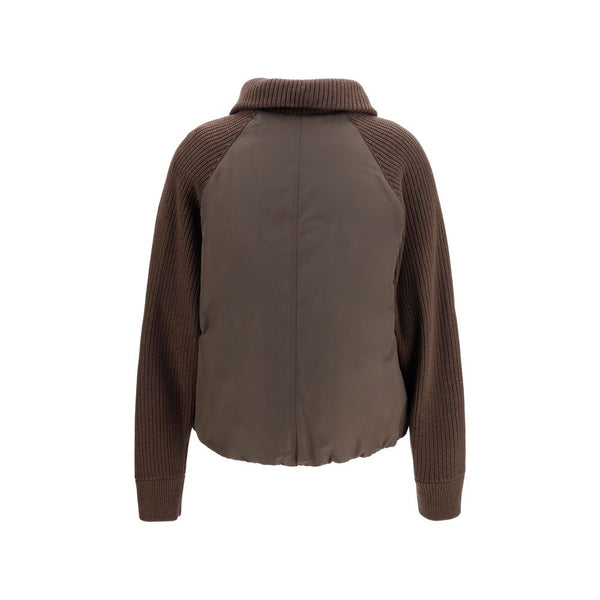 Brunello Cucinelli Brown Polyester Full-Length Jacket