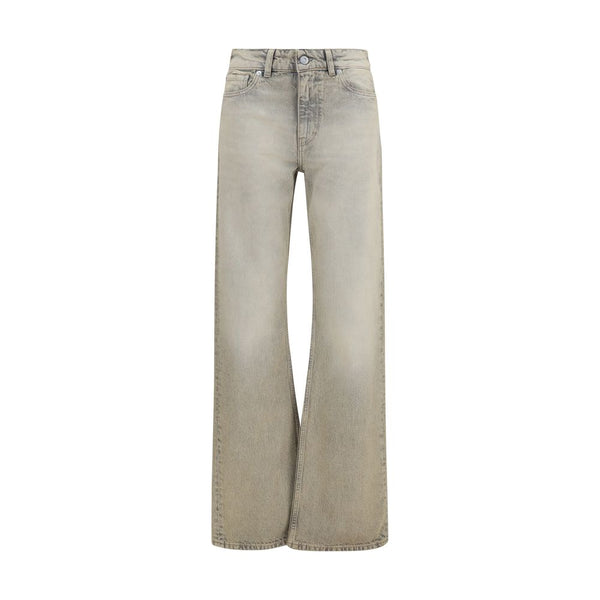 Our Legacy Gray Cotton Straight-Leg Jeans