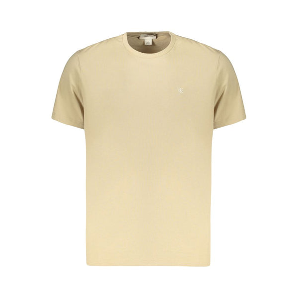 Calvin Klein Beige Cotton Men's T-Shirt