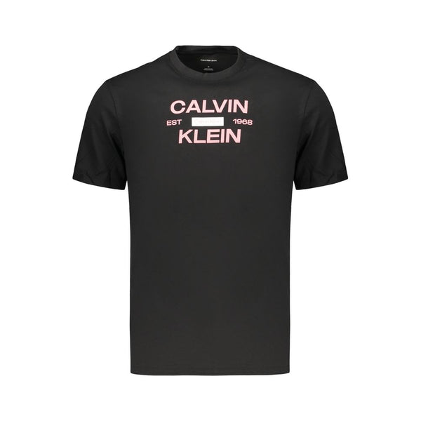 Calvin Klein Black Cotton Men's T-Shirt