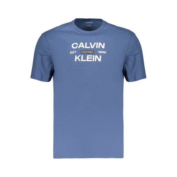 Calvin Klein Blue Cotton Men's T-Shirt