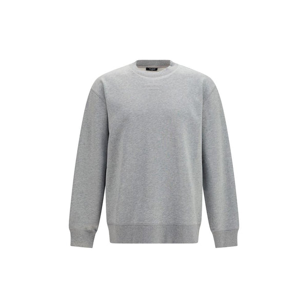 Balmain Gray Cotton Sweatshirt