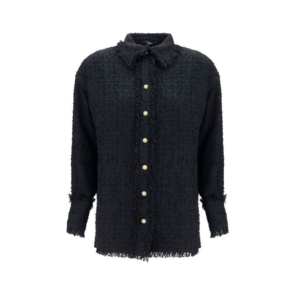 Balmain Black Polyamide Pattern Shirt