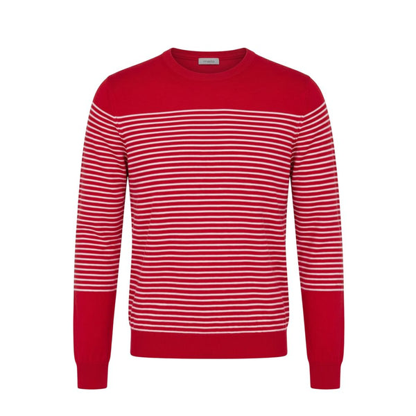 Malo Red Cotton Men Sweater