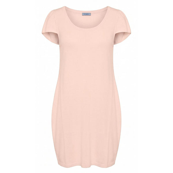 Malo Pink Cotton Women Dress
