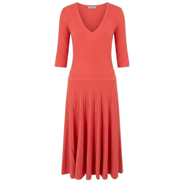 Malo Red Cotton Women Dress