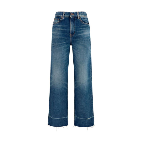 Chloé Blue Cotton Bootcut Jeans