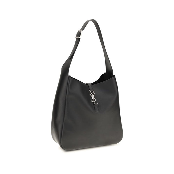 Saint Laurent Black Calf Leather Bos Taurus Shoulder Bag