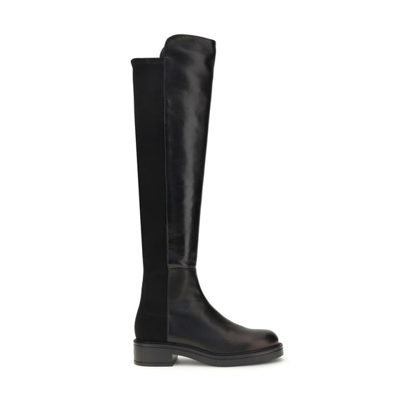 Stuart Weitzman Black Leather Over The Knee