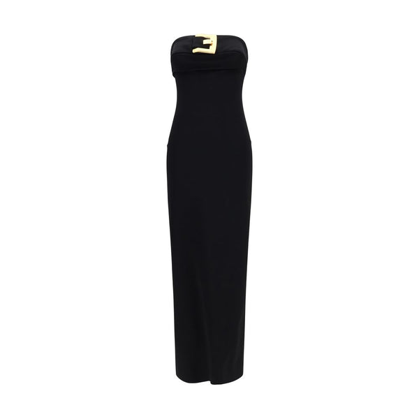 Balmain Black Viscose Cocktail Dress
