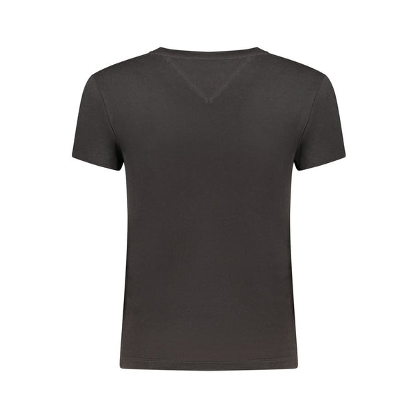 Tommy Hilfiger Black Cotton Womens T-Shirt